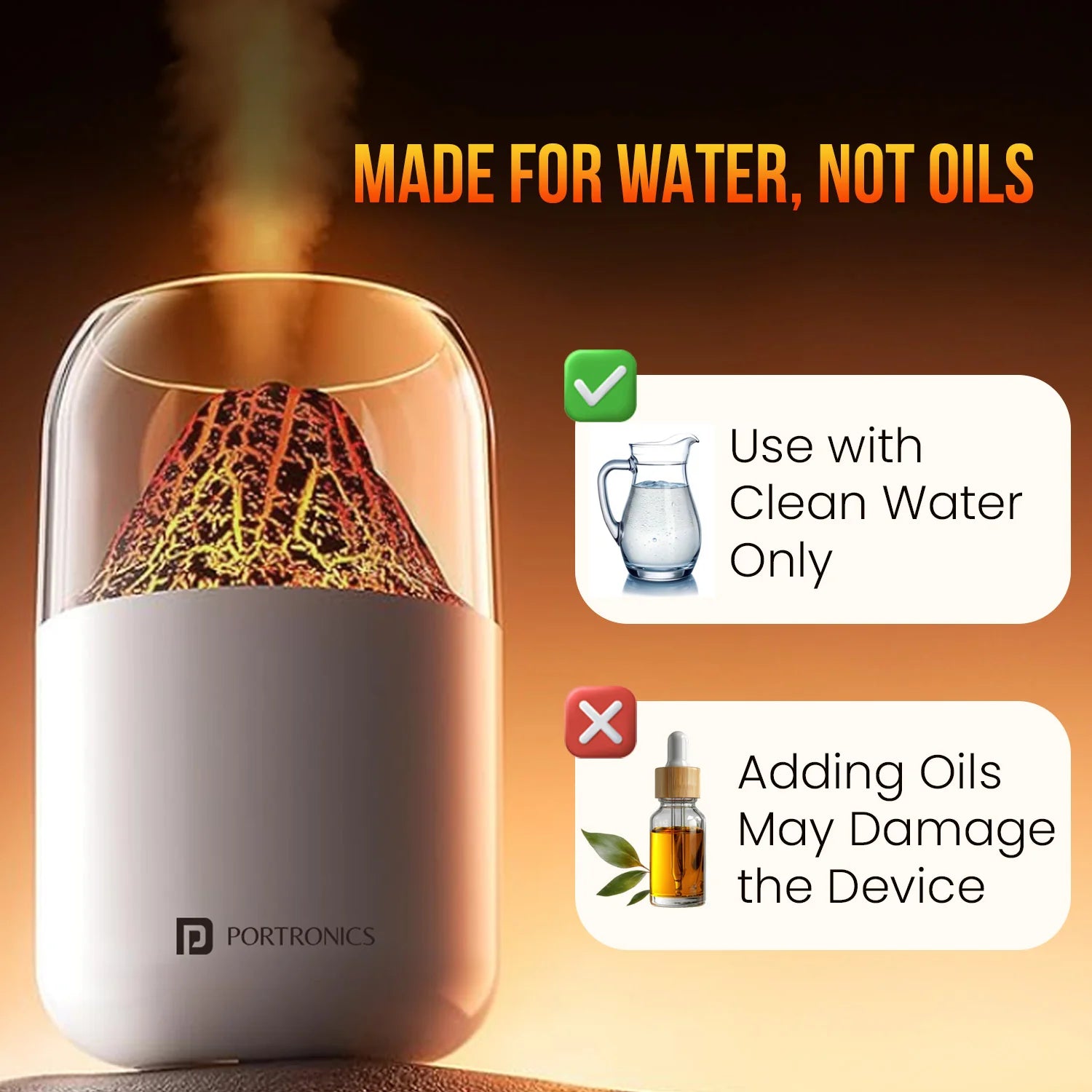 Lava humidifier
