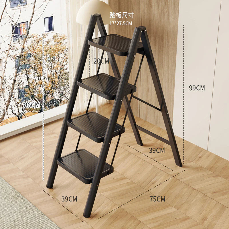 portable 4tier retractable ladder