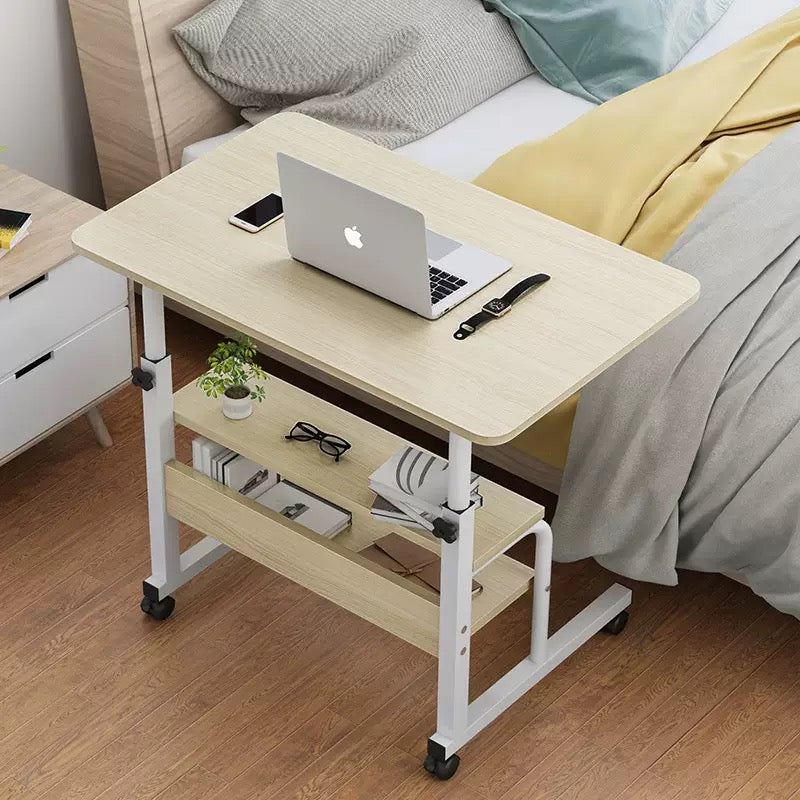 Adjustable rollable laptop/reading table