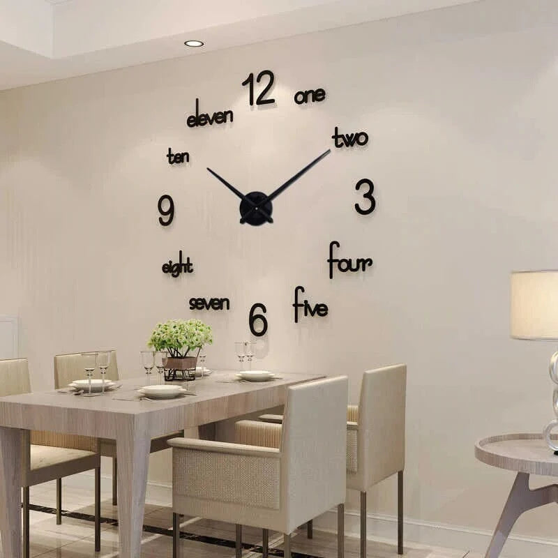 DIY wall clock big size