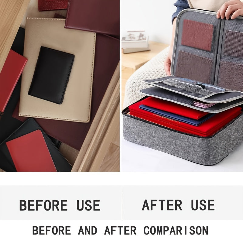 1pc Large Capacity Locking Document Bag