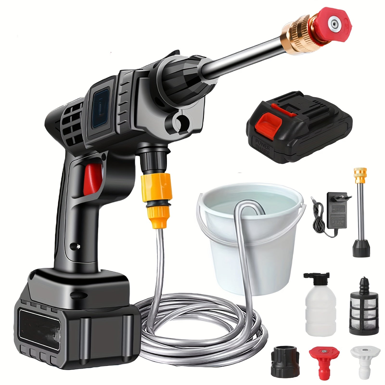 Rechargeable car washer