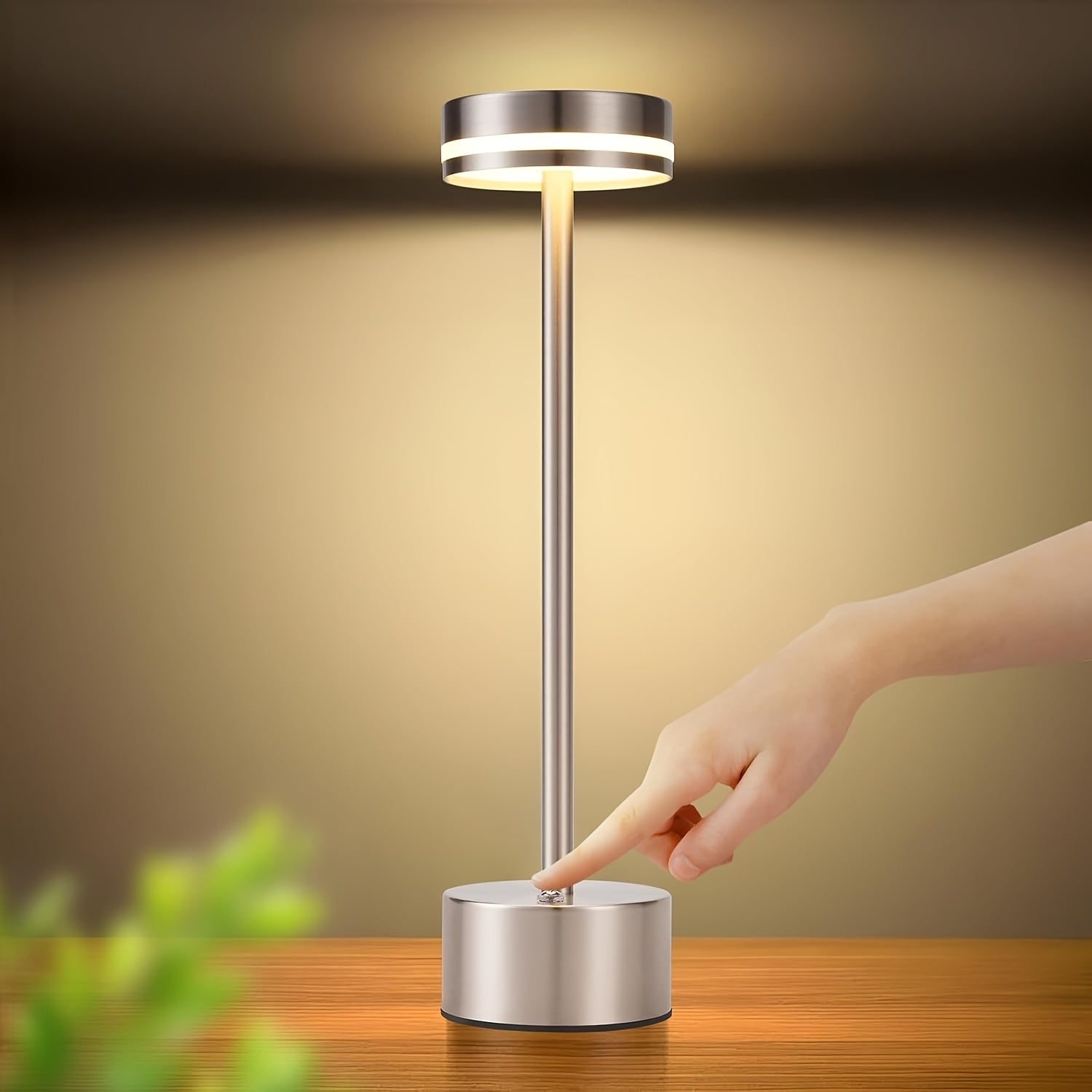 Cordless LED Desk Lamp with a Battery