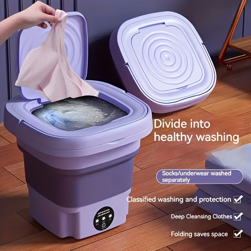 8L Folding Mini Washing Machine,