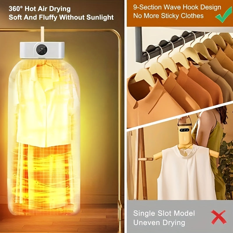 foldable electric cloth dryer and iron