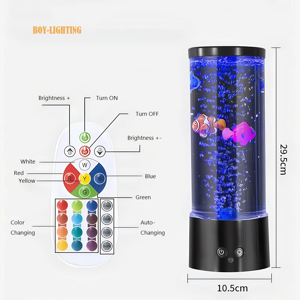 Bubble artificial Fish decor Lamp