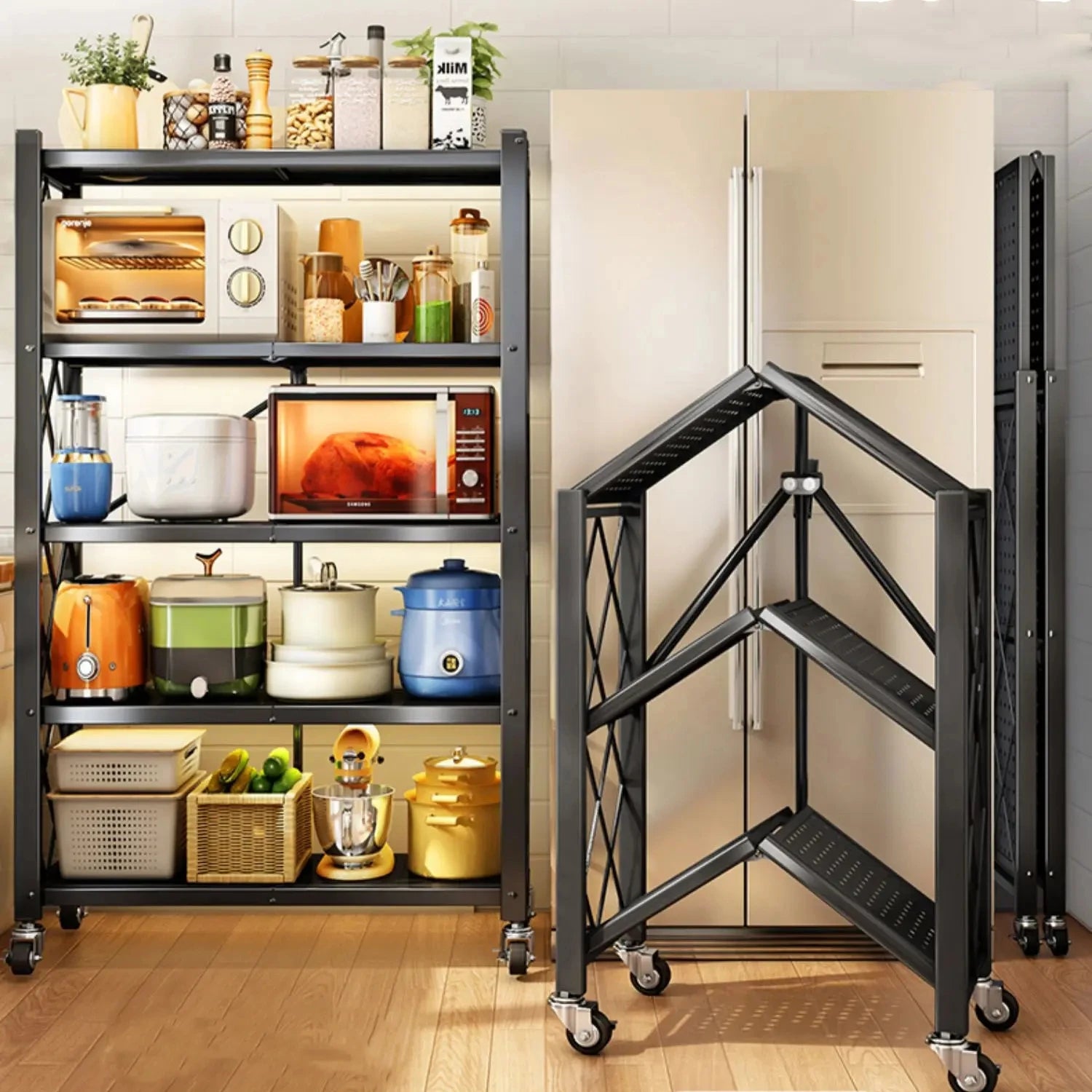 Household Kitchen Shelf Foldable