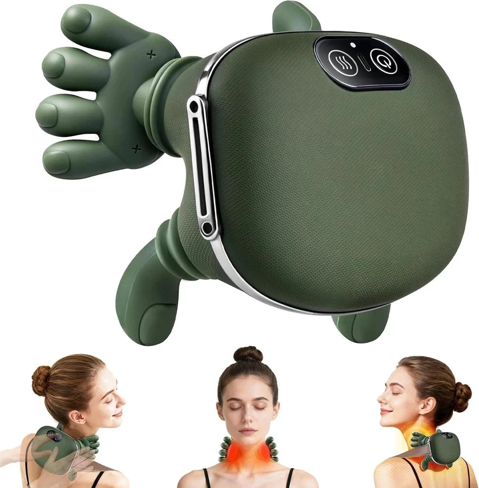 Rechargeable body massager with hands
